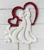 Карамельный топпер Свадебная пара 12см 003-048